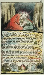 Der kleine Vagabund, Platte 43 (Bentley 45) aus Songs of Innocence and of Experience (Bentley Copy L) 1789-94